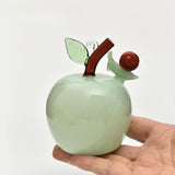 Fruit Statue Artwork Collection Glass Figurine for Housewarming Desk Cabinet Apple