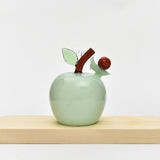 Fruit Statue Artwork Collection Glass Figurine for Housewarming Desk Cabinet Apple