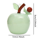 Fruit Statue Artwork Collection Glass Figurine for Housewarming Desk Cabinet Apple