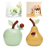 Fruit Statue Artwork Collection Glass Figurine for Housewarming Desk Cabinet Apple