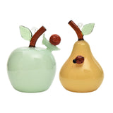 Fruit Statue Artwork Collection Glass Figurine for Housewarming Desk Cabinet Apple