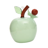 Fruit Statue Artwork Collection Glass Figurine for Housewarming Desk Cabinet Apple