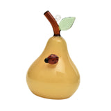 Fruit Statue Artwork Collection Glass Figurine for Housewarming Desk Cabinet Pear