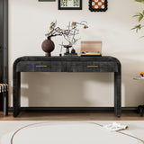 TREXM Console Table with Open Style, Two Top Drawers