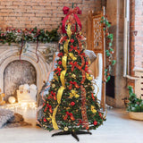 Christmas Pull Up Trees Collapsible Xmas Tree for Decorating Holiday Outside 3.9 ft