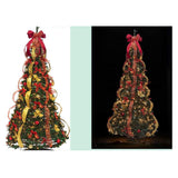 Christmas Pull Up Trees Collapsible Xmas Tree for Decorating Holiday Outside 3.9 ft