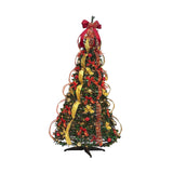 Christmas Pull Up Trees Collapsible Xmas Tree for Decorating Holiday Outside 4.9 ft