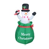 4 ft Christmas Inflatable Snowman EU Plug Blow up for Outside Decor New Year