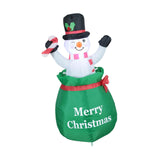 4 ft Christmas Inflatable Snowman EU Plug Blow up for Outside Decor New Year