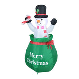 4 ft Christmas Inflatable Snowman EU Plug Blow up for Outside Decor New Year