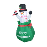 4 ft Christmas Inflatable Snowman EU Plug Blow up for Outside Decor New Year