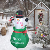 4 ft Christmas Inflatable Snowman EU Plug Blow up for Outside Decor New Year