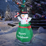 4 ft Christmas Inflatable Snowman EU Plug Blow up for Outside Decor New Year