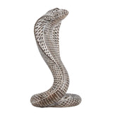 Snake Statue Display Snake Toy Figurine for Living Room Indoor Outdoor Shelf Brown