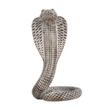 Snake Statue Display Snake Toy Figurine for Living Room Indoor Outdoor Shelf Brown