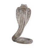 Snake Statue Display Snake Toy Figurine for Living Room Indoor Outdoor Shelf Brown