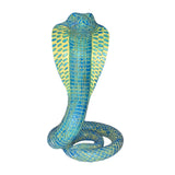 Snake Statue Display Snake Toy Figurine for Living Room Indoor Outdoor Shelf Blue