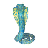 Snake Statue Display Snake Toy Figurine for Living Room Indoor Outdoor Shelf Blue