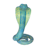 Snake Statue Display Snake Toy Figurine for Living Room Indoor Outdoor Shelf Blue