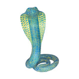 Snake Statue Display Snake Toy Figurine for Living Room Indoor Outdoor Shelf Blue