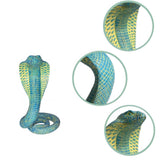 Snake Statue Display Snake Toy Figurine for Living Room Indoor Outdoor Shelf Blue