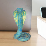 Snake Statue Display Snake Toy Figurine for Living Room Indoor Outdoor Shelf Blue