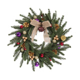 Green Artificial Xmas Wreath Christmas Door Wreath for Outdoor Wall Festival