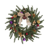 Green Artificial Xmas Wreath Christmas Door Wreath for Outdoor Wall Festival