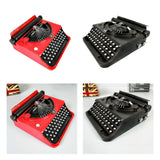 Maxbell Manual Typewriter Model Collectibles Retro Design for Bookshelf Cafe Bedroom Red