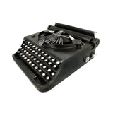 Maxbell Manual Typewriter Model Collectibles Retro Design for Bookshelf Cafe Bedroom Black