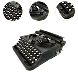 Maxbell Manual Typewriter Model Collectibles Retro Design for Bookshelf Cafe Bedroom Black