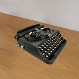 Maxbell Manual Typewriter Model Collectibles Retro Design for Bookshelf Cafe Bedroom Black