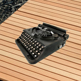 Maxbell Manual Typewriter Model Collectibles Retro Design for Bookshelf Cafe Bedroom Black