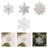 Christmas Tree Snowflake Pendant Christmas Tree Hanging Decorations for Home