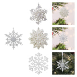 Christmas Tree Snowflake Pendant Christmas Tree Hanging Decorations for Home