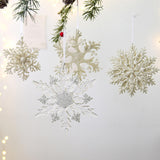 Christmas Tree Snowflake Pendant Christmas Tree Hanging Decorations for Home