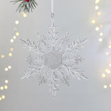 Christmas Tree Snowflake Pendant Christmas Tree Hanging Decorations for Home