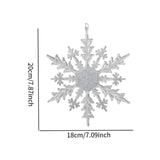 Christmas Tree Snowflake Pendant Christmas Tree Hanging Decorations for Home