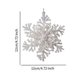 Christmas Tree Snowflake Pendant Christmas Tree Hanging Decorations for Home