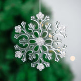 Christmas Tree Snowflake Pendant Christmas Tree Hanging Decorations for Home