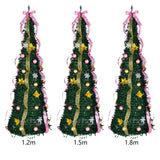 Christmas Pull up Trees Collapsible Xmas Tree for Decorative Home Apartment 3.9 ft