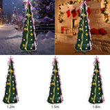 Christmas Pull up Trees Collapsible Xmas Tree for Decorative Home Apartment 3.9 ft