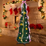 Christmas Pull up Trees Collapsible Xmas Tree for Decorative Home Apartment 3.9 ft