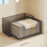 Closet Organizer Pants Sweaters Storage Basket for Cupboard Wardrobe Bedroom Large Single Layer