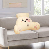 Back Pillow for Sitting up in Bed Cute Bed Pillow for Watching TV Car Gaming Beigr