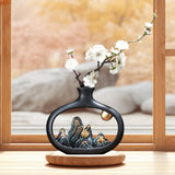 Resin Flower Vase Novelty Tabletop Ornament for Entrance Bedside Living Room Tall