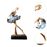 Ballerina Girls Figurine Gift Ballerina Girls Statue for Decor TV Stand Shelf Style A