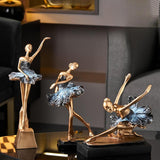 Ballerina Girls Figurine Gift Ballerina Girls Statue for Decor TV Stand Shelf Style A