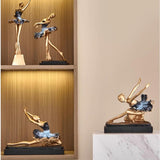 Ballerina Girls Figurine Gift Ballerina Girls Statue for Decor TV Stand Shelf Style A