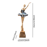 Ballerina Girls Figurine Gift Ballerina Girls Statue for Decor TV Stand Shelf Style B